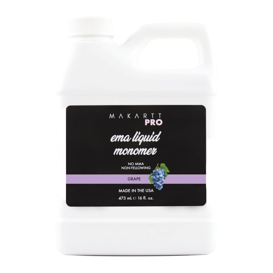 MakarttPro grape monomer bottle 16oz for smooth, durable acrylic nails.