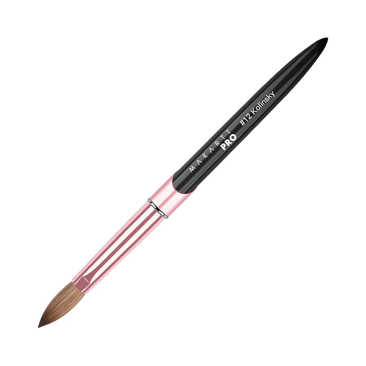 MakarttPro Kolinsky brush size 12 liquid retention aids consistent bead pickup