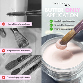 MakarttPro Kolinsky brush size 12 enables smooth, controlled acrylic layering