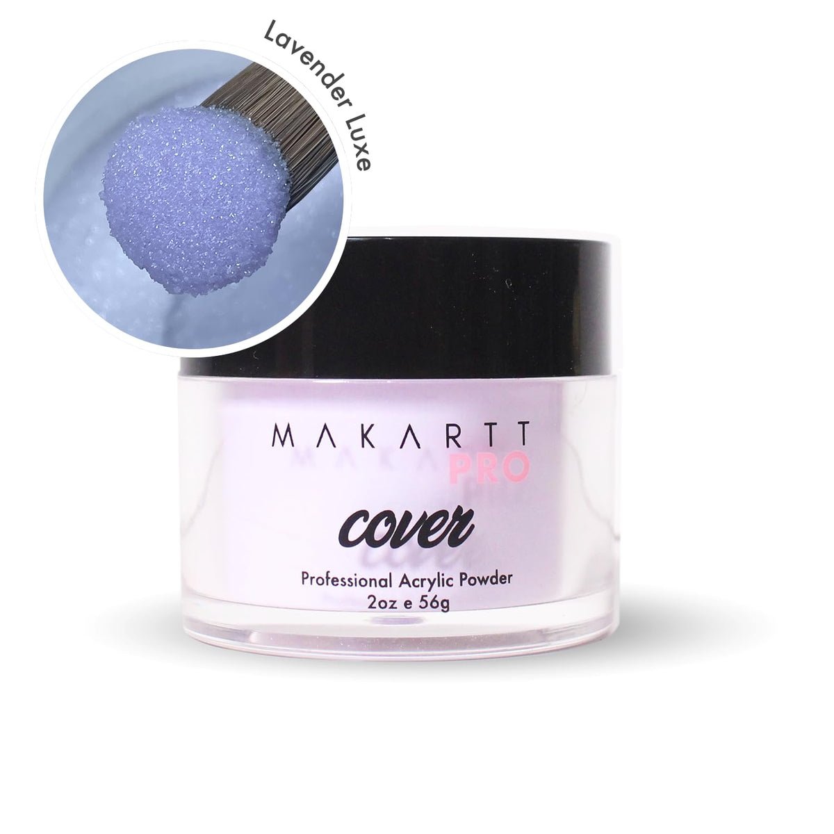 MakarttPro Lavender Luxe swatch on nail demonstrates smooth, even application.