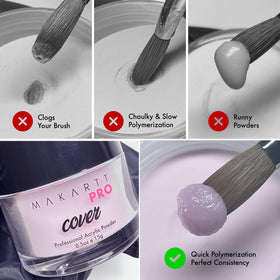 MakarttPro nude powder suitable for beginners learning acrylic nails.
