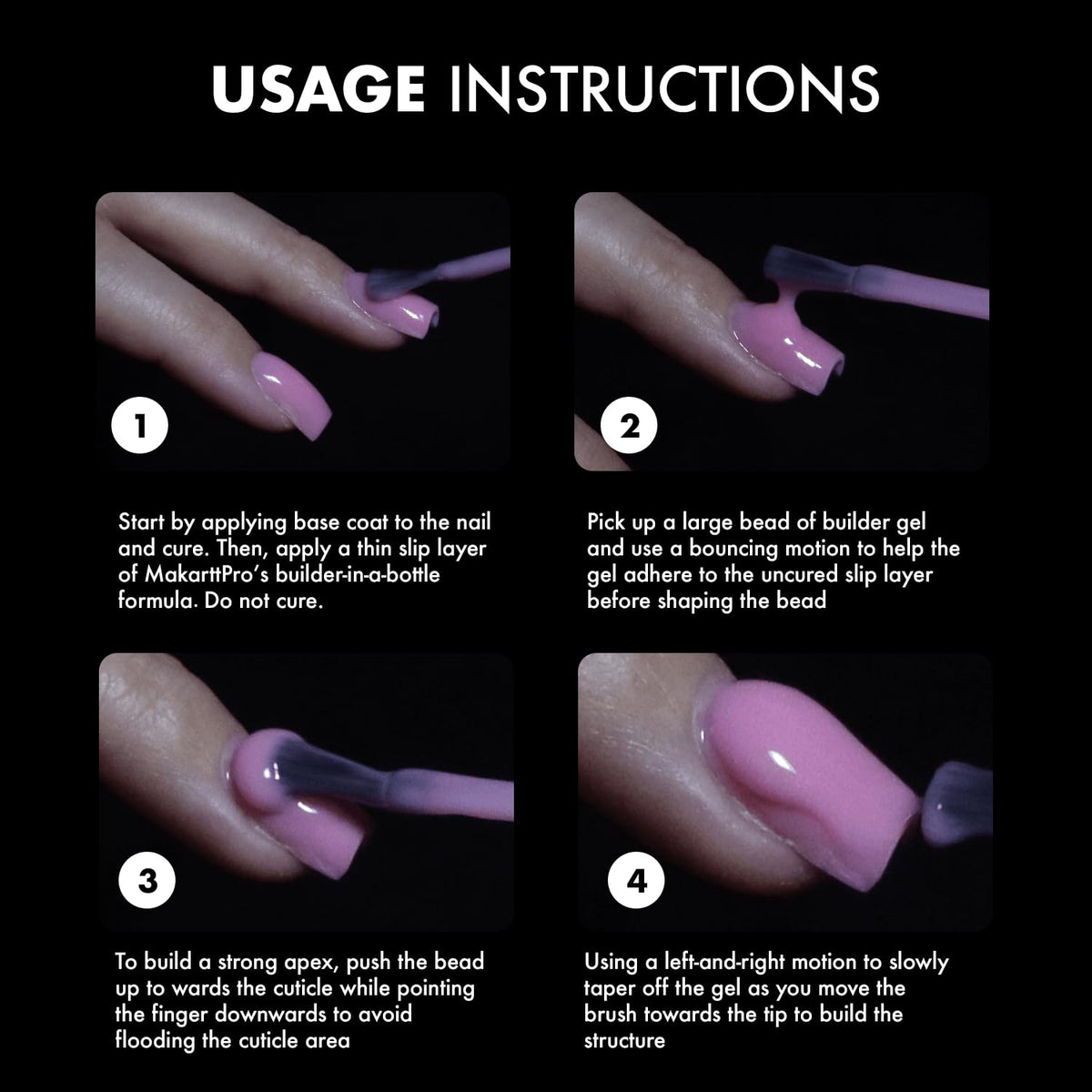 MakarttPro smooth self-leveling finish for natural-looking nails