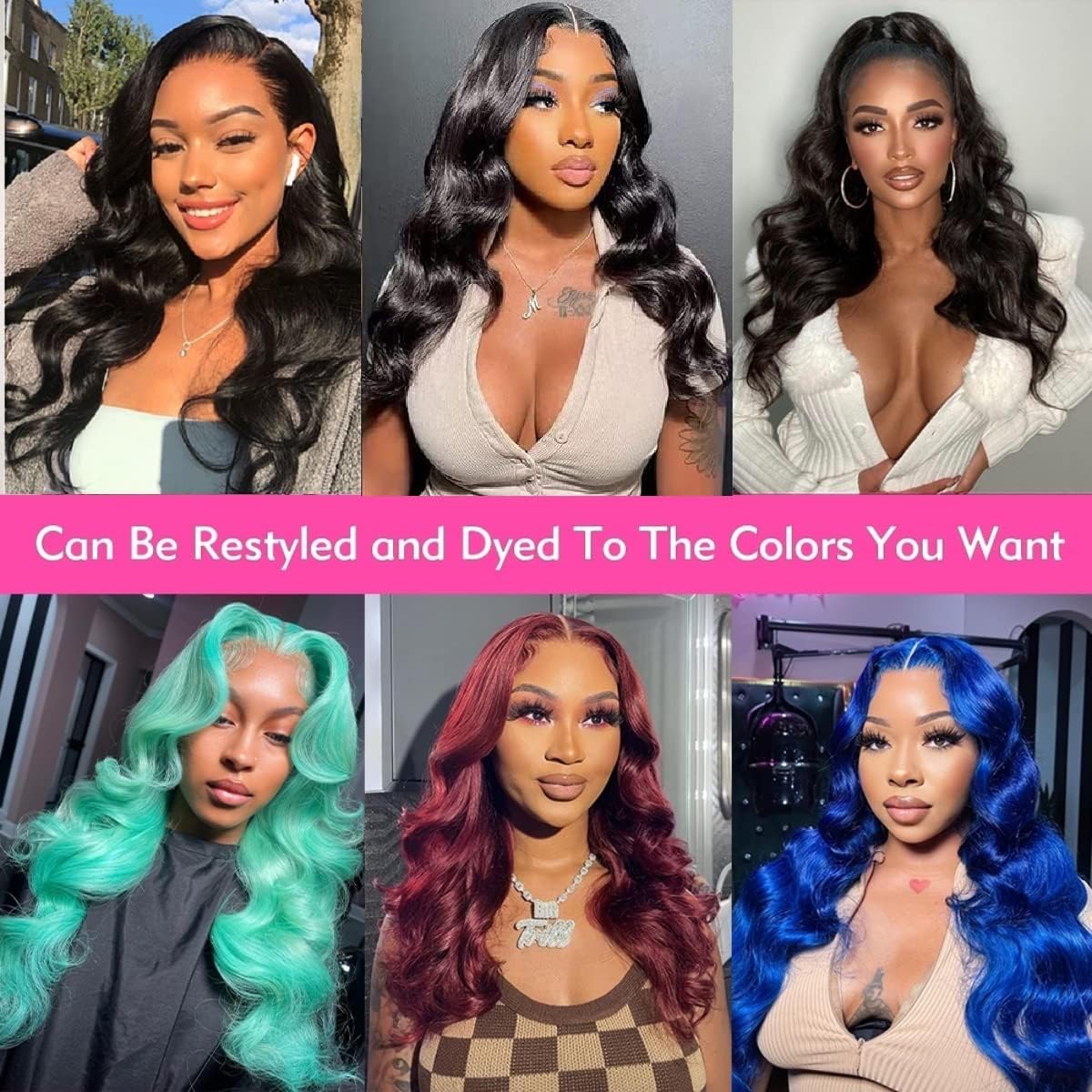 MAKATI reusable wig made from high-quality human hair for extended use