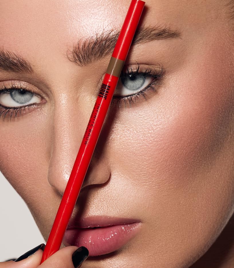 MAKE Beauty Nano Brow built-in brush blending brows for seamless finish