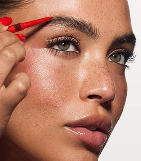 MAKE Beauty Nano Brow built-in brush blends brows for a seamless, polished look.