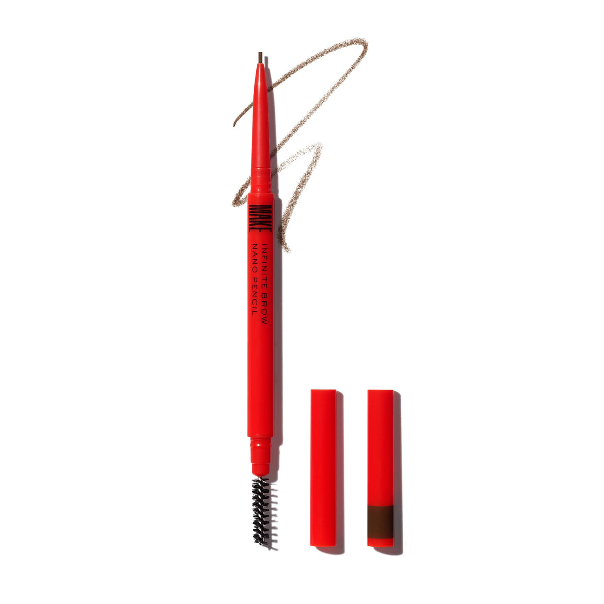 MAKE Beauty Nano Brow precision-tip creates natural hair-like brows with precise strokes.