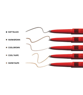 MAKE Beauty Nano Brow shade options include taupe and warm brown.