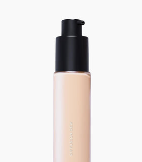 Make Beauty Skin Tint Diffusion Dew 01 Fair swatch on skin shows even tone build.