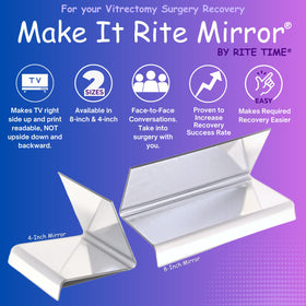 Make It Rite Mirror 8-wide top view with adjustable tilt for better visibility