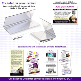 Make It Rite Mirror easy cleaning with microfiber cloth after use