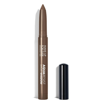 Make Up For Ever Aqua Resist Color Pencil Ebony shown with long-lasting waterproof color for eye definition.