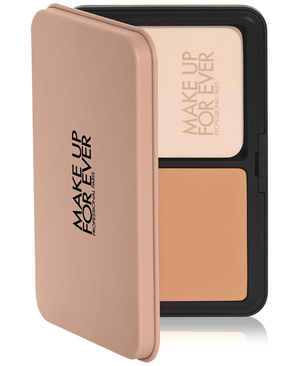 Make Up For Ever HD Skin Matte Powder Foundation 2Y20 swatches showing seamless real-skin texture