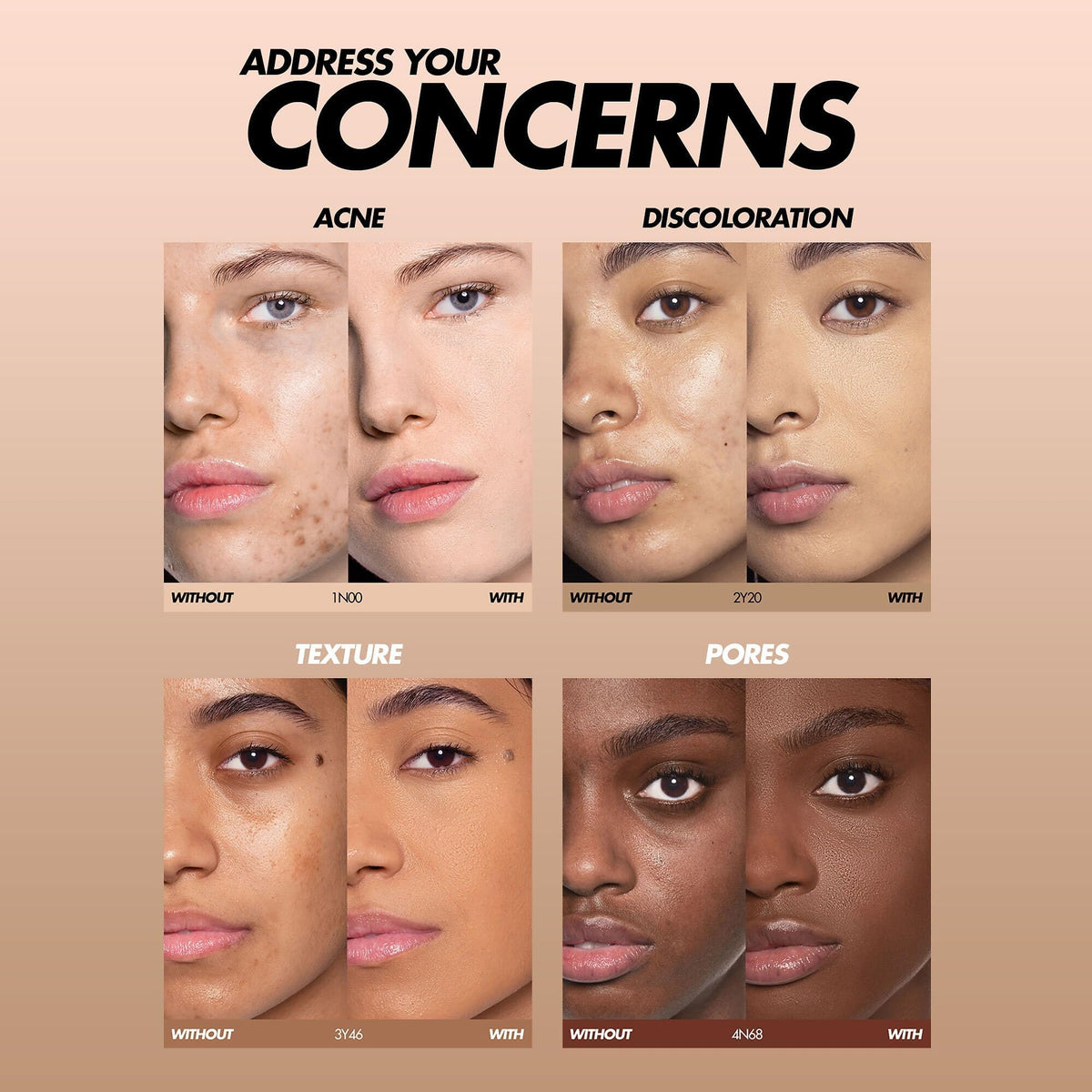 Make Up For Ever HD Skin Undetectable Longwear Foundation 2N26 derm-friendly usage note