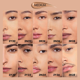 Make Up For Ever HD Skin Undetectable Longwear Foundation 2N26 closeup reveals natural matte finish