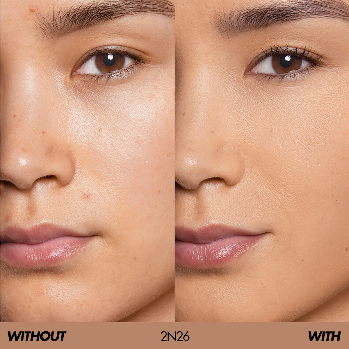 Make Up For Ever HD Skin Undetectable Longwear Foundation 2N26 swirl on hand shows blendability