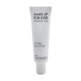 Make Up For Ever Hydra Booster Step 1 primer bottle delivers hydration and a radiant base.