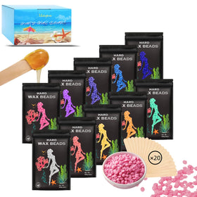 Makeforu hair removal wax beads 2.2lb for salon-grade results at home