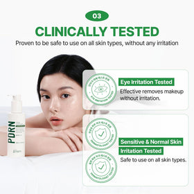 MAKEP:REM PDRN Pore Clay Cleansing Milk closeup of texture conveys a refreshing post-cleanse feel