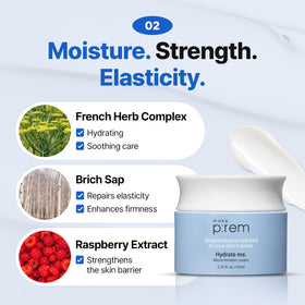 MAKEP:REM Hydrate Me gel absorption on skin after application