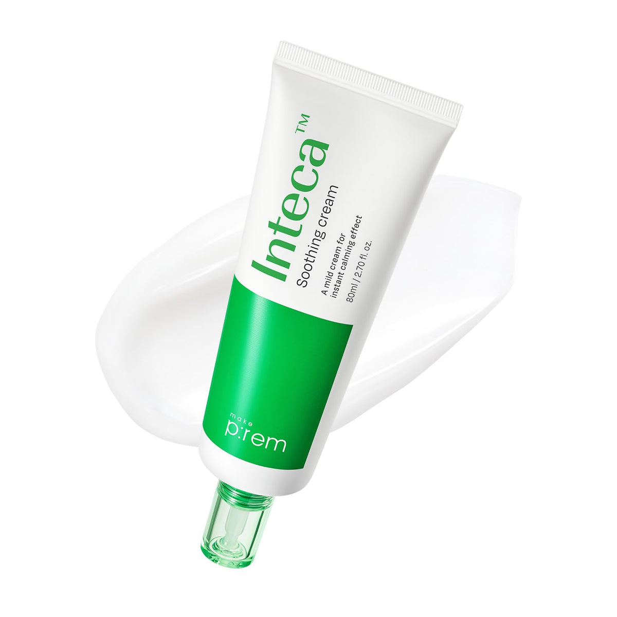 MAKEP:REM Inteca soothing cream jar close-up for deep hydration and calm skin.