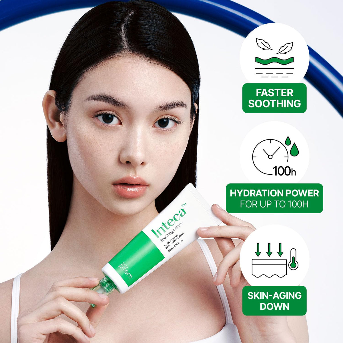 MAKEP:REM Inteca soothing cream suitable for sensitive skin care.