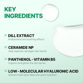 Make P:REM Safe Me. Relief Essence Toner packaging displays vegan logo