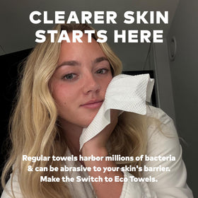 MakeUp Eraser Cloud Clean drying your face after cleansing.
