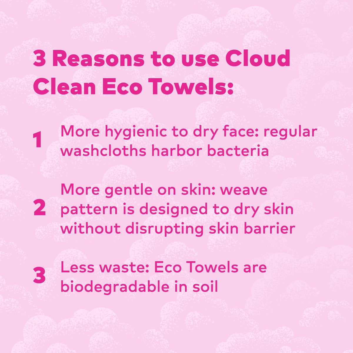 MakeUp Eraser Cloud Clean single-use towelettes for hygiene.