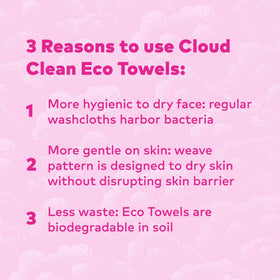 MakeUp Eraser Cloud Clean single-use towelettes for hygiene.