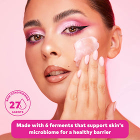 MakeUp Eraser Cloud Cleanse Balm packaging close-up highlights vegan cruelty-free status.
