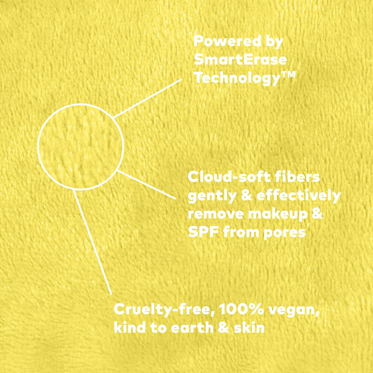 MakeUp Eraser dual-sided design supports makeup removal and exfoliation.