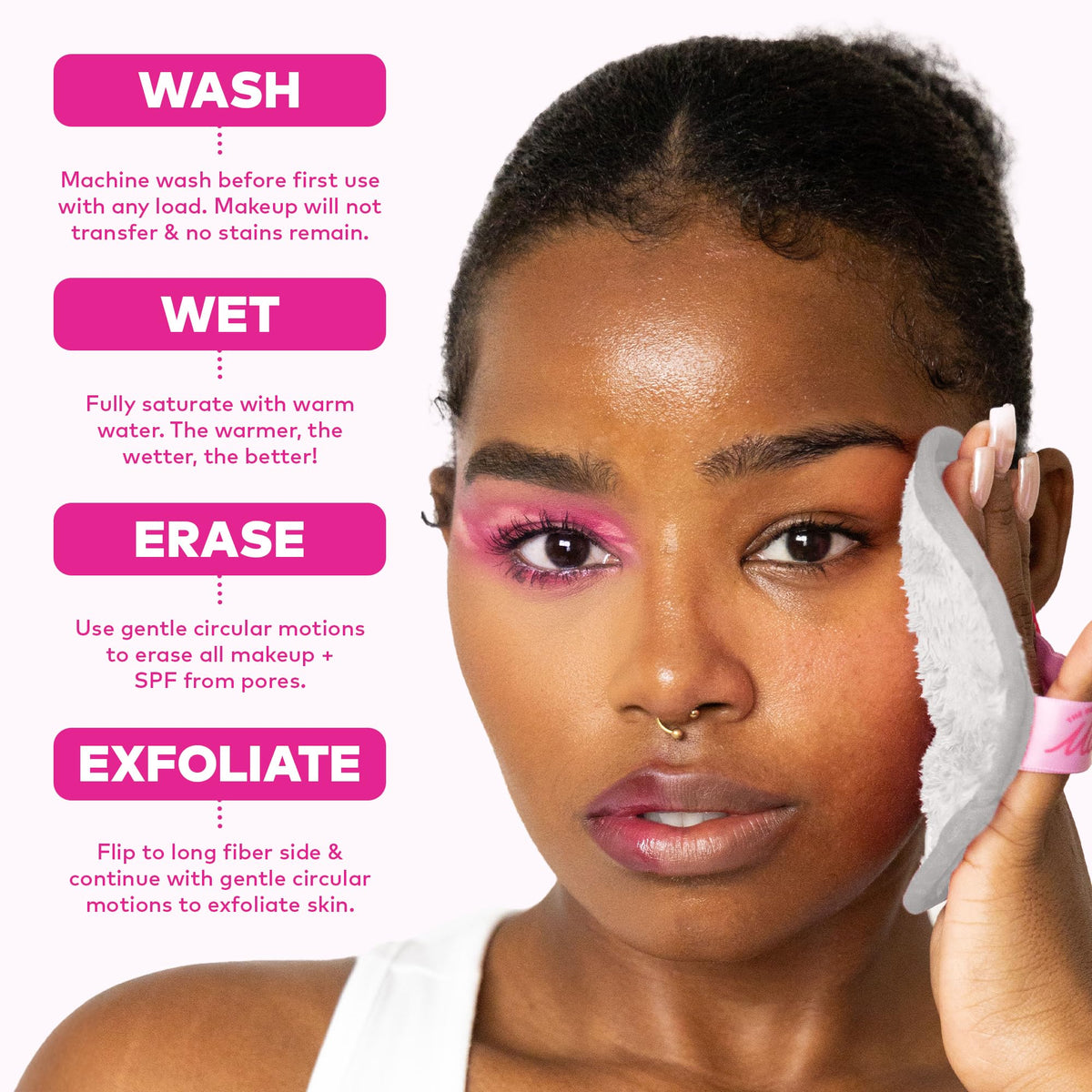 MakeUp Eraser Garden Fairies 7-Day Set sustainable alternative to disposable wipes