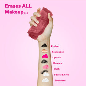 MakeUp Eraser Mini PRO 5pk shows exfoliating side for skin refresh.