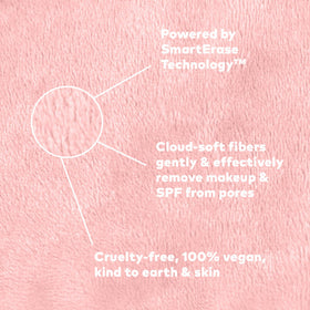 MakeUp Eraser mini set soft fibers closeup highlights skin-safe daily cleansing.