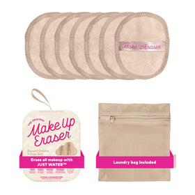 MakeUp Eraser Original 7-Day Set packaging highlights an eco-friendly, water-only makeup removal solution.