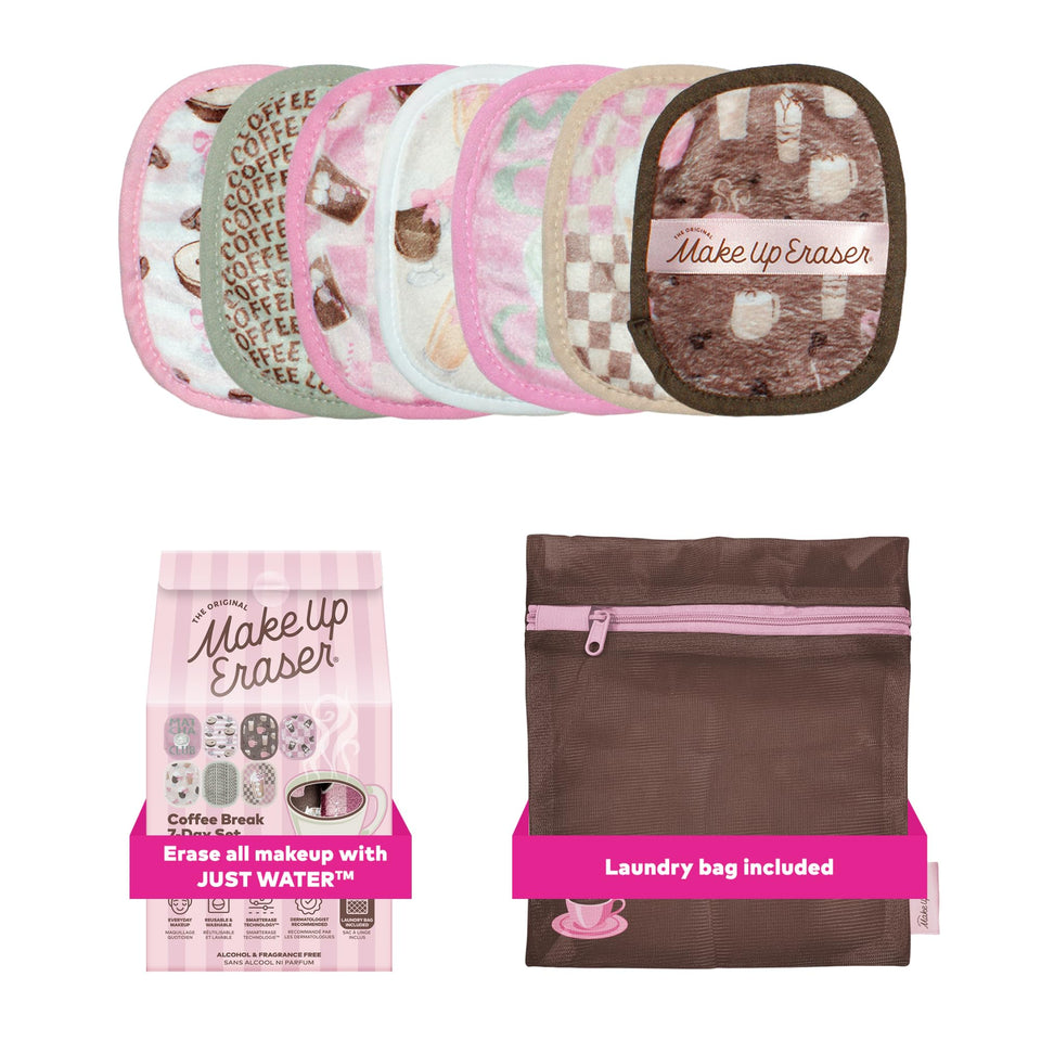 MakeUp Eraser Original 7-Day Set packaging showing seven cloths for easy makeup removal