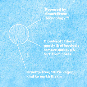 MakeUp Eraser Original 7-day set waterproof makeup removal in action