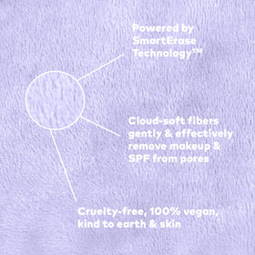 MakeUp Eraser Original exfoliation-side closeup illustrates gentle exfoliation