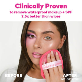 MakeUp Eraser Original fiber-detail closeup shows millions of fibers for deep cleansing