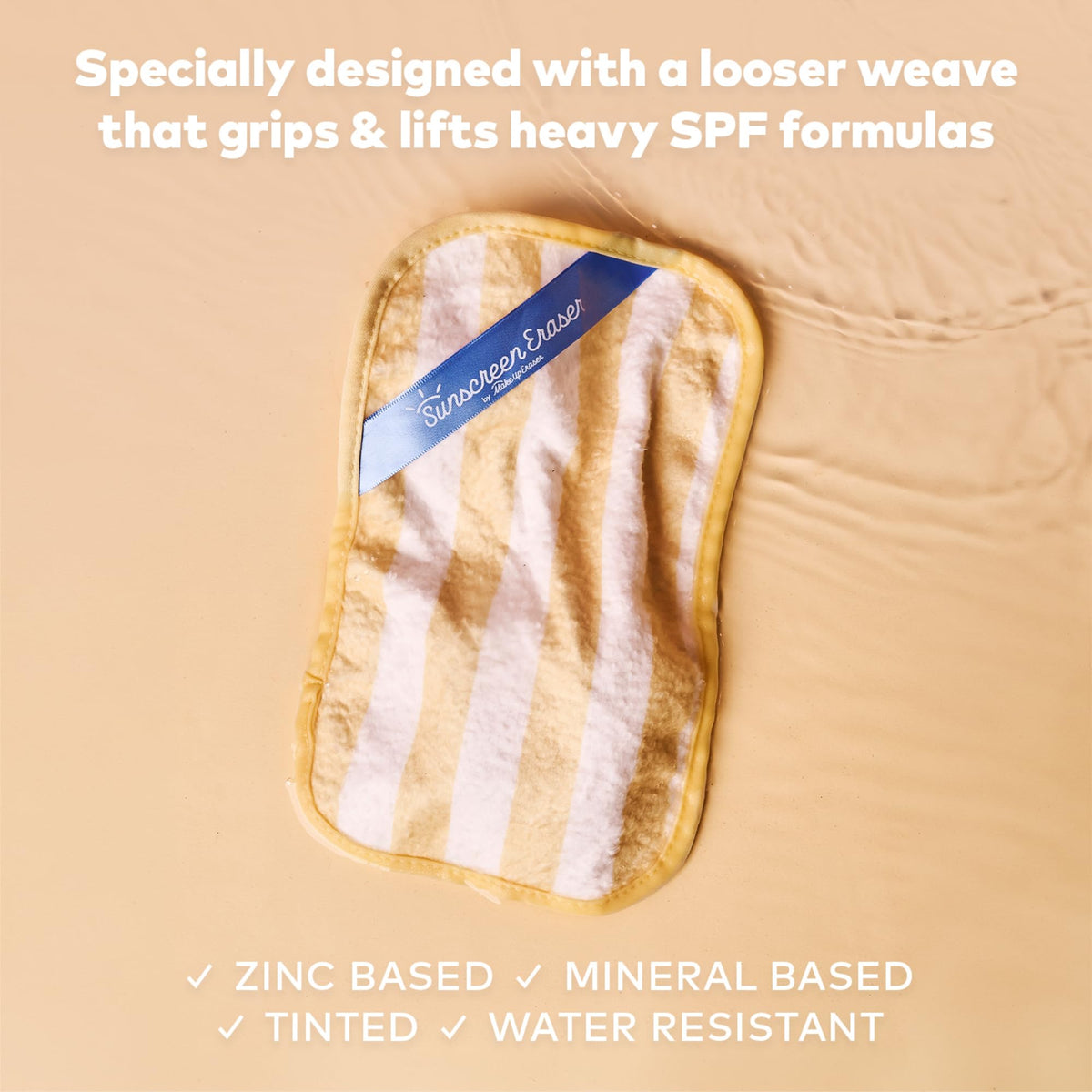 MakeUp Eraser reusable-washable concept showing machine washing for sustainability