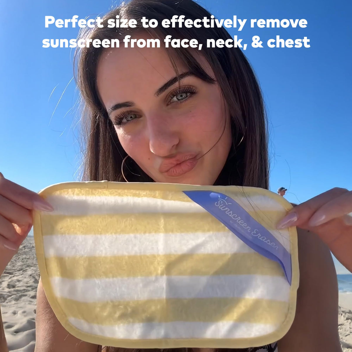 MakeUp Eraser sustainable-use packaging and water-only removal concept