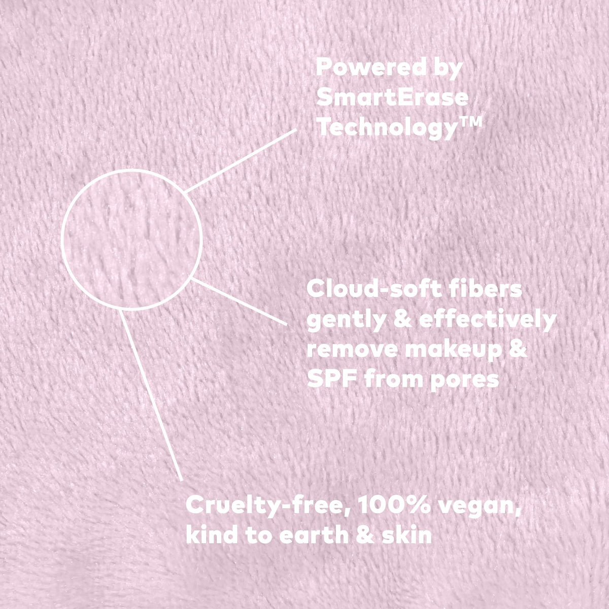 MakeUp Eraser Pro silver-infused fibers for enhanced feel and care