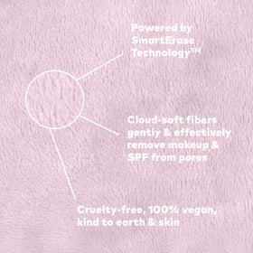 MakeUp Eraser Pro silver-infused fibers for enhanced feel and care