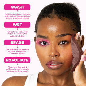 MakeUp Eraser safe for sensitive skin and versatile skincare tool