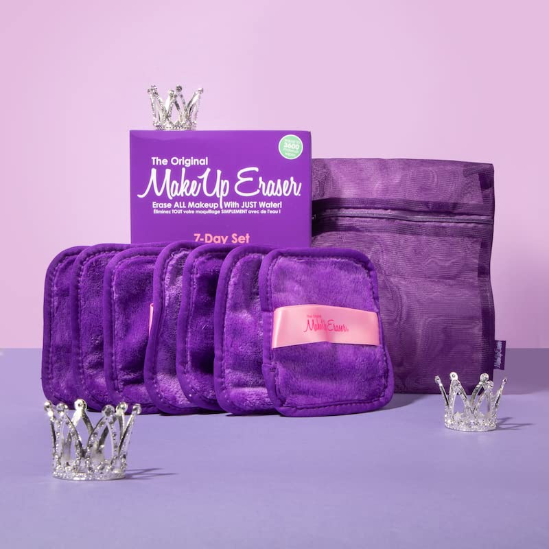 MakeUp Eraser water activated remover pads in use for makeup removal