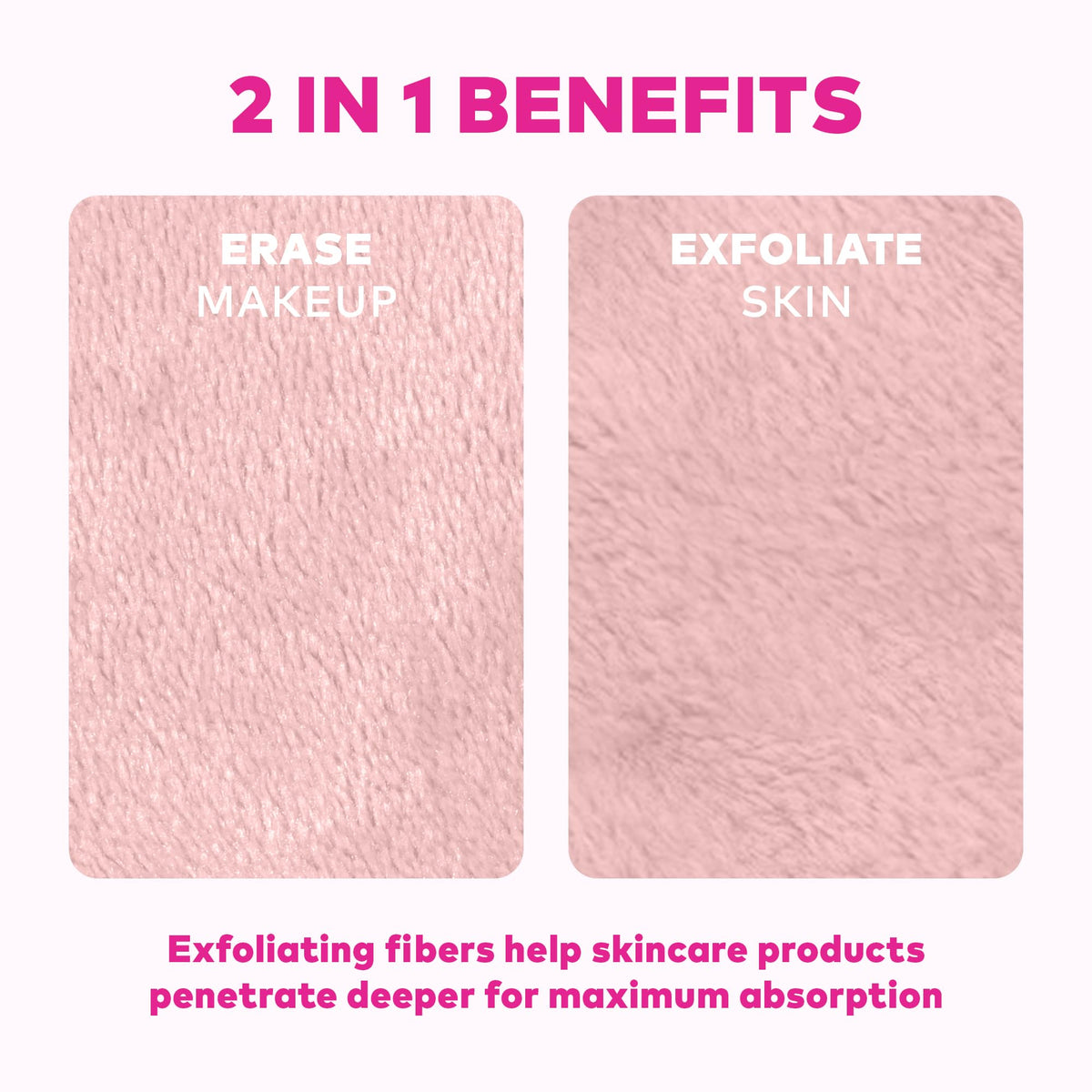 MakeUp Eraser waterproof makeup removal demo shows mascara and liner lifting.