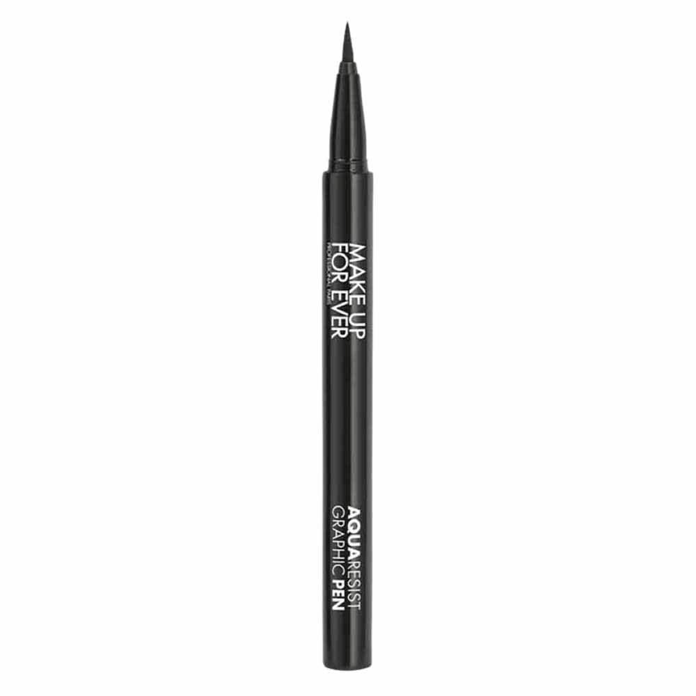 Make Up For Ever Aqua Resist Graphic Pen Black, precise felt-tip for long-lasting, waterproof lines