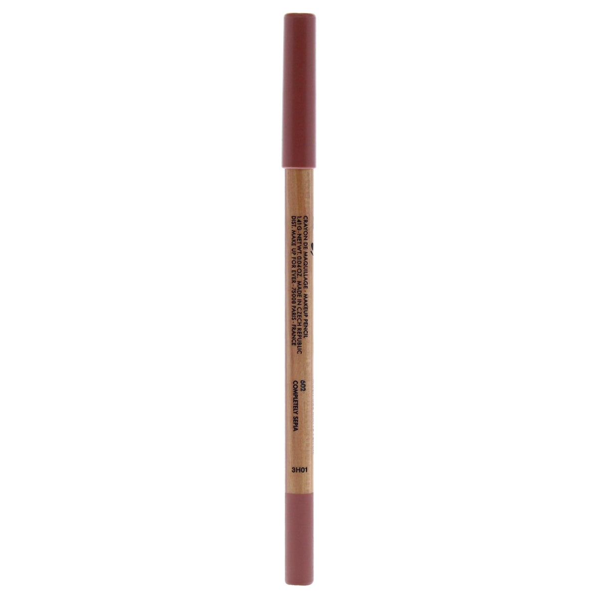 Make Up For Ever Artist Color Pencil 602 Completely Sepia on the eyes, cheeks, and lips