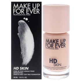 Make Up For Ever HD Skin Undetectable Longwear Foundation 1R12 bottle showing natural matte finish