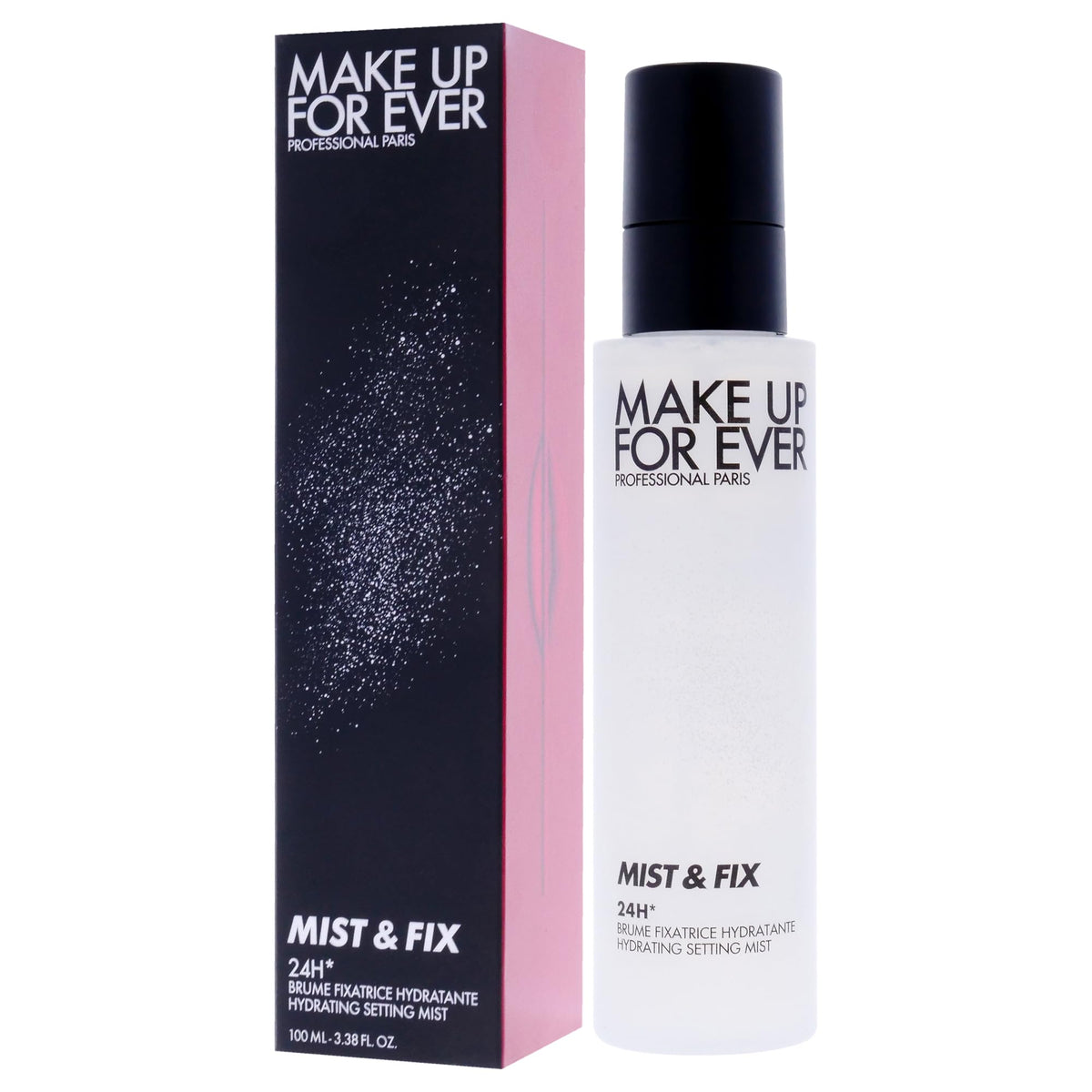 Make Up For Ever Mist and Fix hydration prep mist for radiant skin and makeup prep.